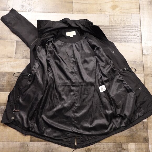 Michael Michael Kors Black Hooded Anorak Jacket Women’s Small - Picture 14 of 16